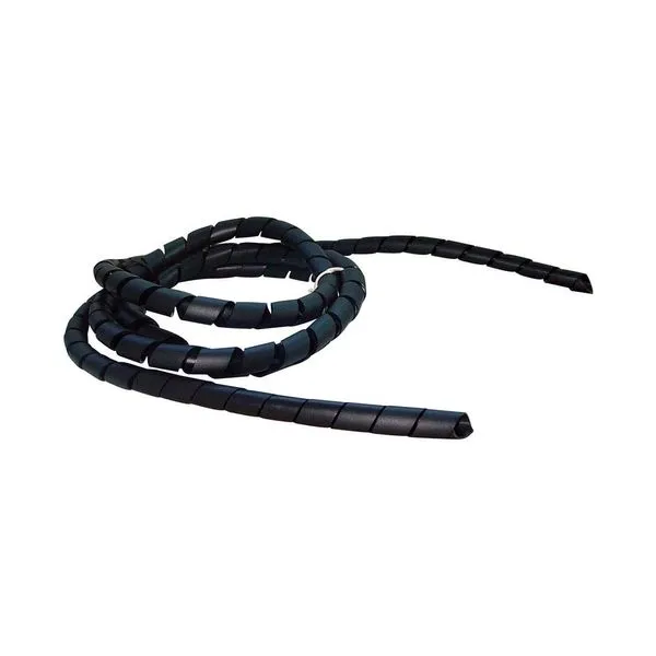 Organizador de fios e cabos 12,5mm 1,5m DN1576 preto Daneva
