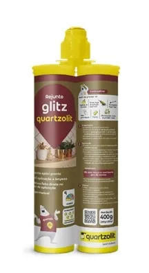 Rejunte Glitz Cinza Cromado 400ml Quartzolit