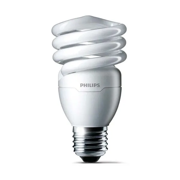 Lâmpada eletrônica fluorescente Mini Twister 220V 20W 2700K luz suave Philips