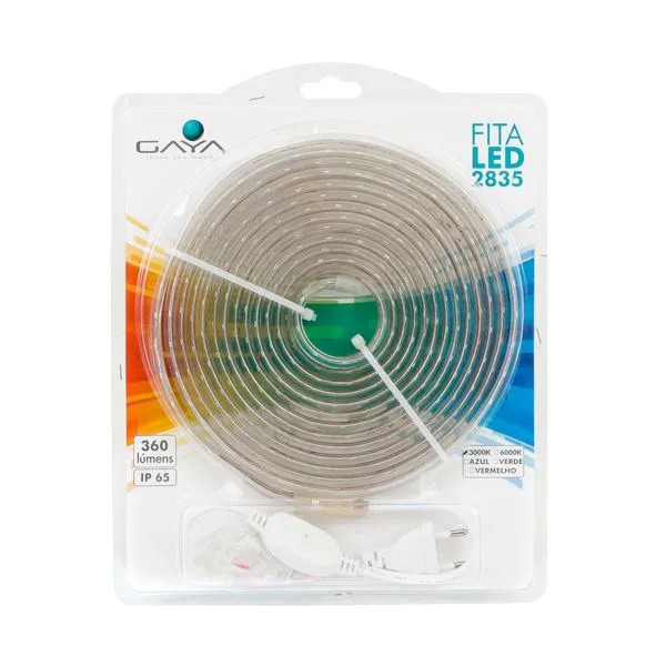 Fita LED Luz Vermelha 5m 4,8W Gaya 9013 220V