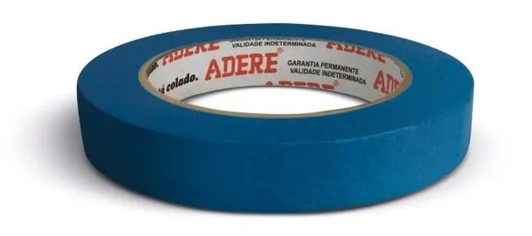 Fita Crepe Para Pintura Imobiliaria Azul 527s 24mmx50m Adere