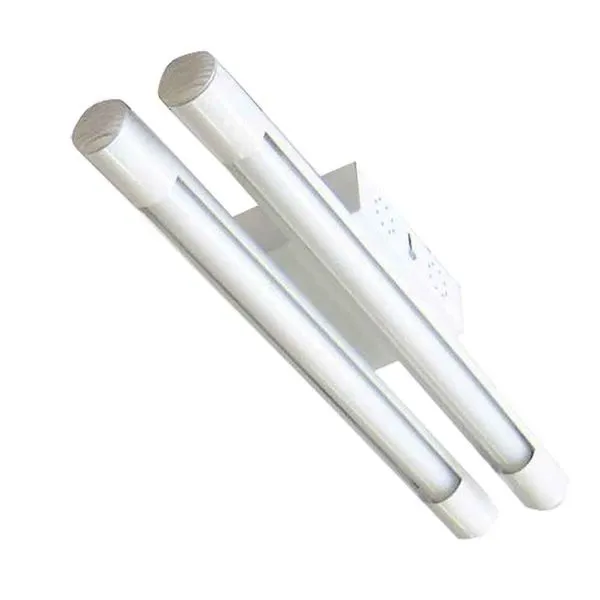 Luminária tubular com reator para 2 lâmpadas fluorescentes 40W branca Tualux