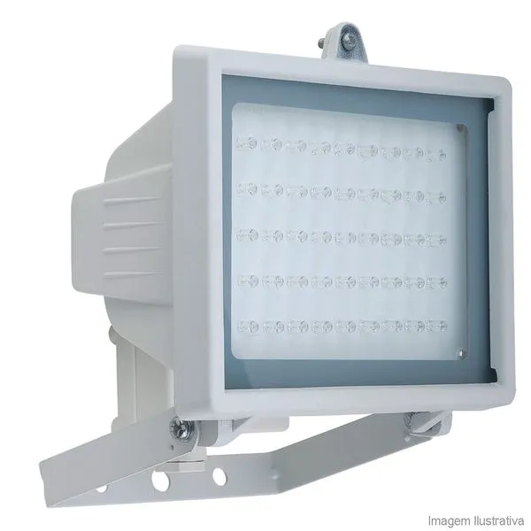 Refletor de 45 LEDs 50W bivolt branco Keywest