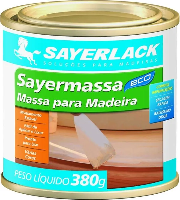 Massa Para Madeira Sayermassa Sayerlack Ipê 380g