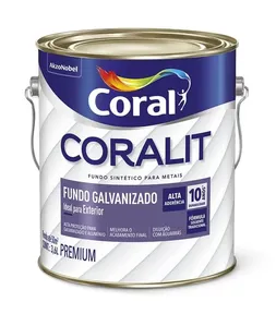 Fundo para Superfícies Galvanizadas Coral Fundo para Superfícies Galvanizadas Branco 3,6L Coral