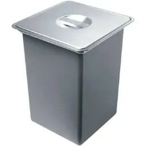 Lixeira de Sobrepor Quadrada Franke Smart 10 Litros Aço Inox Escovado Lixeira de Sobrepor Quadrada 10 Litros Franke