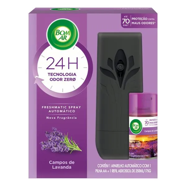 Bom Ar Freshmatic Lavanda Aplicador e Refil Grátis 250mL