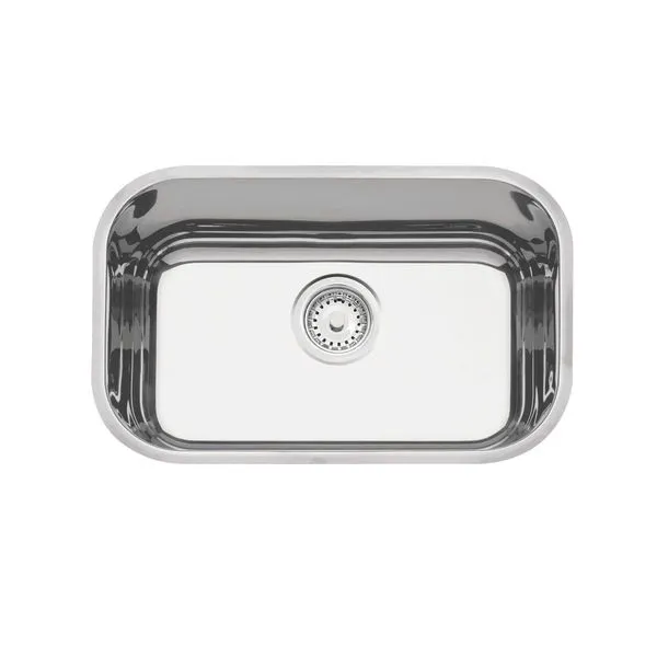 Cuba de Embutir Tramontina Lavínia Perfecta 47 BL em Aço Inox Polido 47 x 30 cm com Válvula