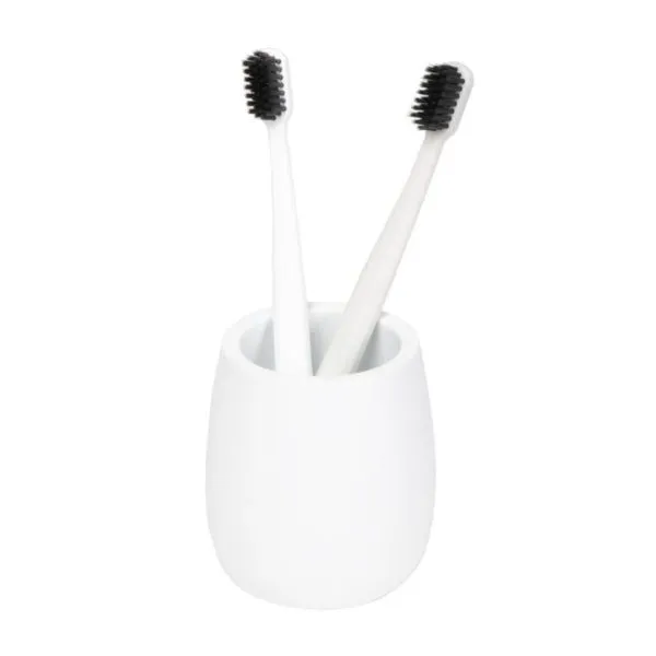 Porta Escova de Dentes Branco Organic Curvy Coisas e Coisinhas