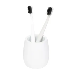 Porta Escova de Dentes Branco Organic Curvy Coisas e Coisinhas