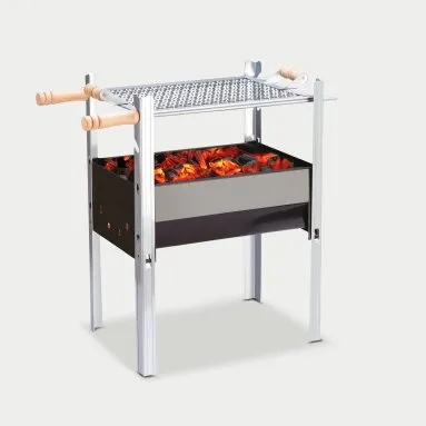 Churrasqueira A Carvão De Aco Portatil Bbq Grill Churraspop