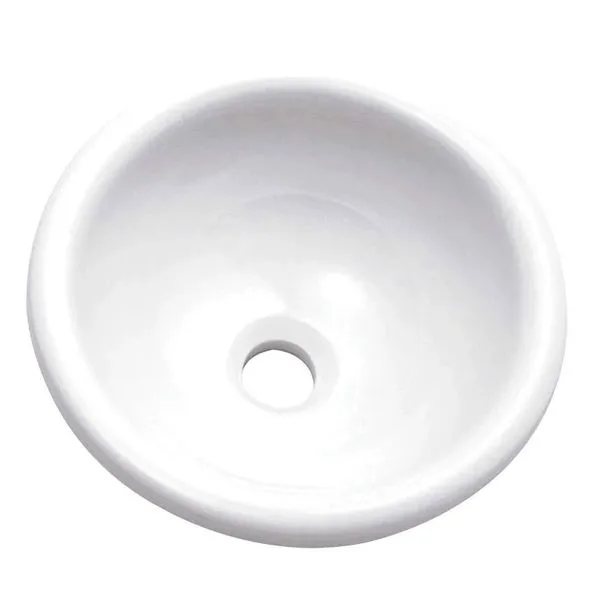 Cuba de Sobrepor Redonda Icasa Il6200 32cm em Cerâmica Branca Cuba De Sobrepor Redonda 32cm Il6200 Branco Icasa