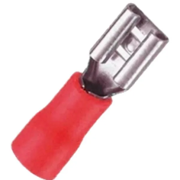 Terminal Fêmea isolado 19A 6,5mm para fio 0,5 a 1,5mm com 20 unidades vermelho A.Santos