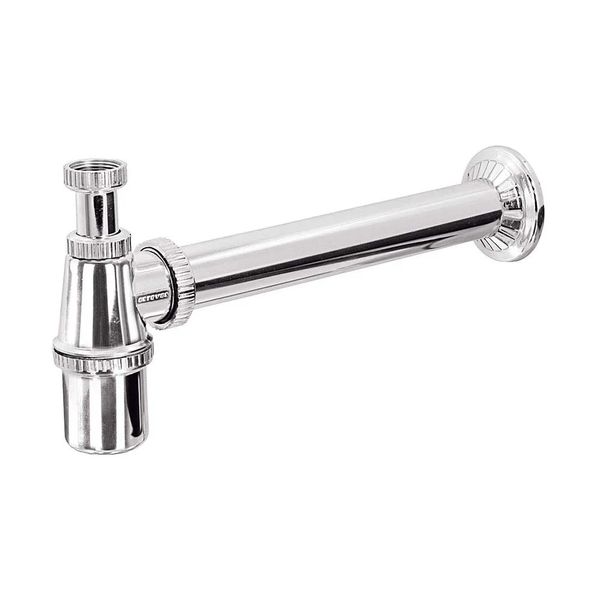 Sifão para Pia de Cozinha Esteves T30 1.1/2" com Adaptador 2" Cromado Sifão para pias de cozinha PP 1.1/2" com adaptador de 2" T30 cromado Esteves