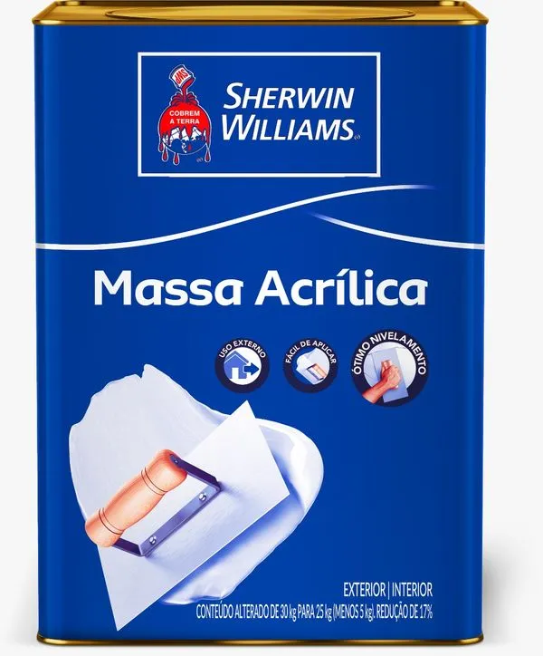 Massa acrílica Metalatex 16 litros branco Sherwin Williams
