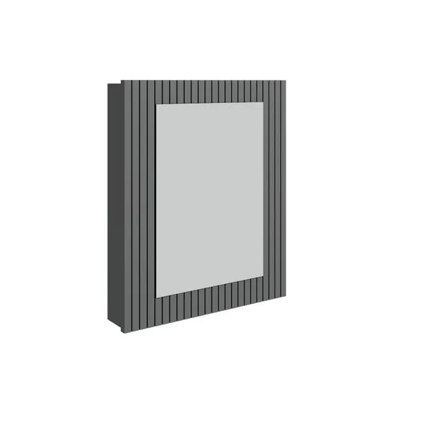 Espelheira Para Banheiro Ripy 60Cm Cinza Bumi