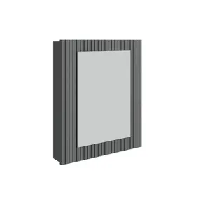 Espelheira Para Banheiro Ripy 60Cm Cinza Bumi