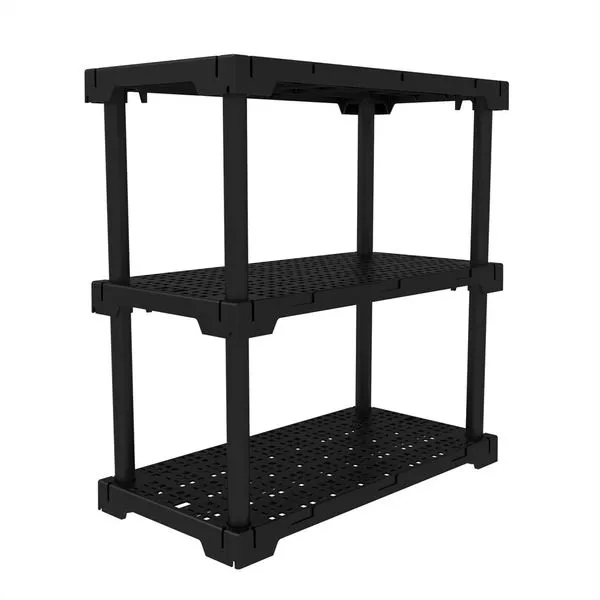 Estante Plástica 35X82 Modular Cube Eco 3 Prateleiras Branca Grifit