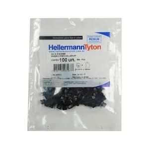 Identificador De Cabos MHG 2/5 Num 0 Com 100un Preto Hellermanntyton