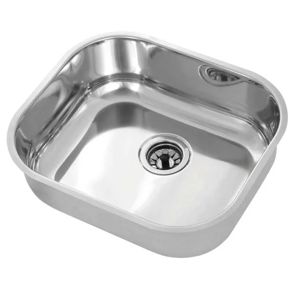 Cuba de Inox N°3 40x34x14,5cm Crilho Furo 3,5"