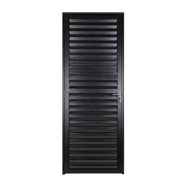 Porta Palheta Semi Ventilada Esquerda 210x70 Preto Fortsul Esquadrisul