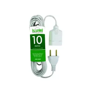 Pino Adaptador 3 Saidas Monobloco 2Pt 20A Branco Ilumi