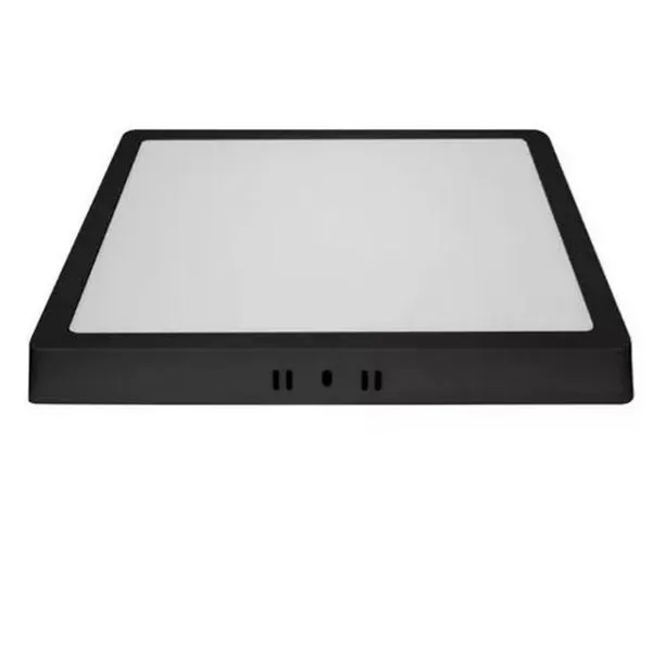 Painel LED de Sobrepor Home Luz Branca Bivolt Bronzearte Painel de LED Sobrepor Home Preto 18W 1530 Lúmens 21x21cm Luz Branca
