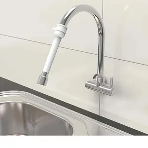Extensor ABS para torneira sem rosca 90mm branco Blukit