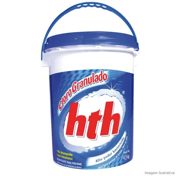 Cloro para piscina granulado 4,5Kg HTH