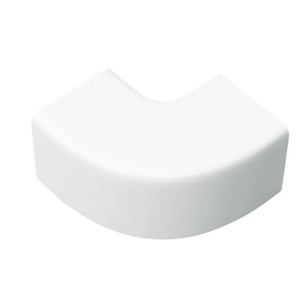 Curva Plana CPAC em ABS Branco HelaClima Curva Plana HelaClima CPAC3030 em ABS Branco 30x30mm