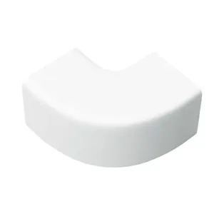 Curva Plana CPAC em ABS Branco HelaClima Curva Plana HelaClima CPAC3030 em ABS Branco 30x30mm