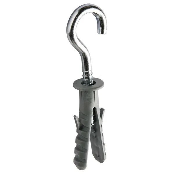 Gancho Zincado 3.0 mm X 50mm Para Bucha de 5mm 5 Peças Fixtil