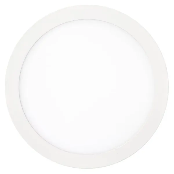 Painel LED de Sobrepor Redondo Slim Luz Amarela Bivolt Kian Painel de LED Sobrepor Slim 24W 28,5cm 1600 Lúmens Luz Amarela