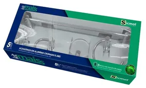 Kit Acessórios Para Banheiro Alumínio MAISS 5 Pecas Sicmol
