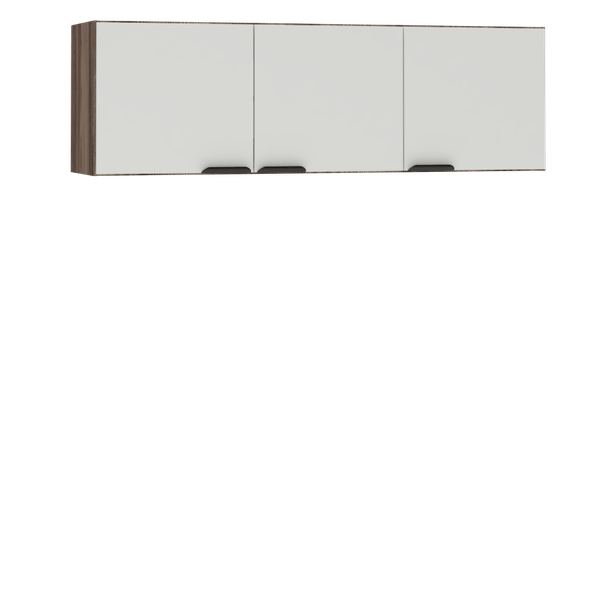 Armario Aereo Madeira Flamingo 114Cm Tamarindo/Branco Cozimax