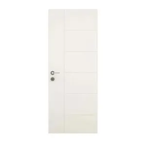Folha de Porta Decorada de Madeira MDP Vert Brisa 210x80x3,5cm Primer