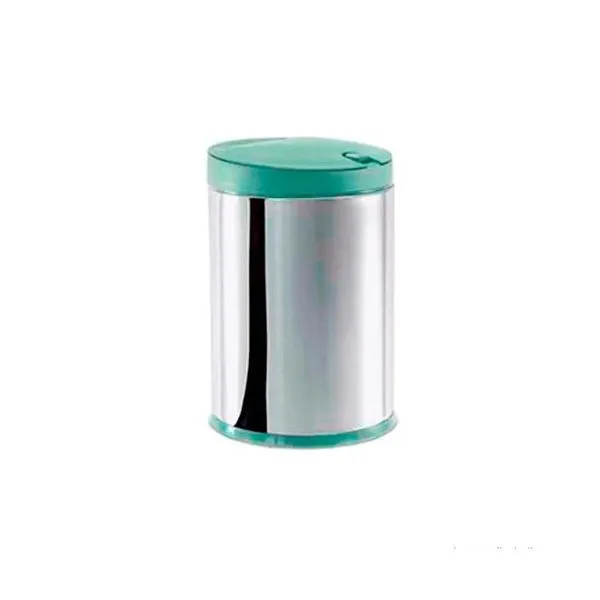 Lixeira de inox com tampa e pedal 4 litros Press menta Brinox
