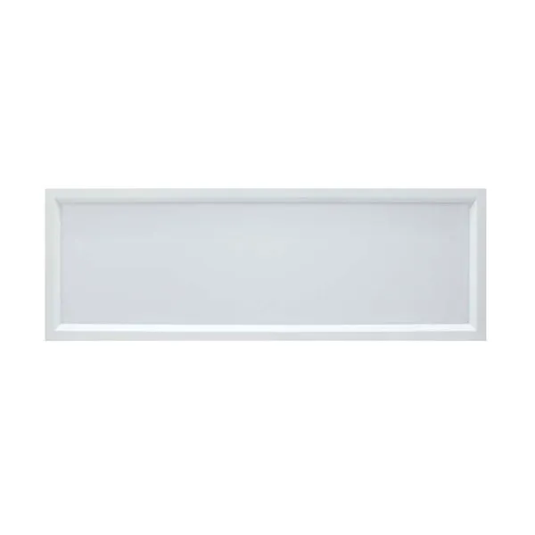 Luminária de embutir 9X126cm para 1 lâmpada T8 LED acrílico branco Tualux