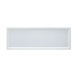 Luminária de embutir 9X126cm para 1 lâmpada T8 LED acrílico branco Tualux