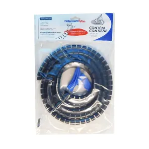 Organizador de fios HellermannTyton spiral com ferramenta de aplicação 2m 1" preto