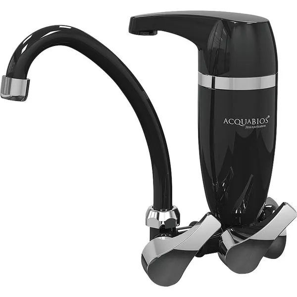 Torneira Móvel com Filtro Parede Acqua Premium Acquabios Preta