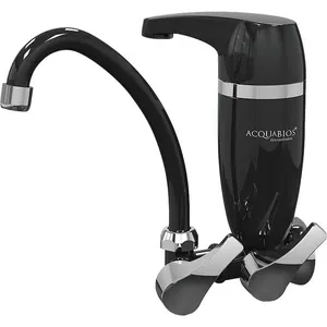 Torneira Móvel com Filtro Parede Acqua Premium Acquabios Preta