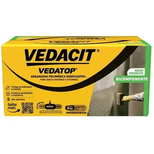Impermeabilizante Vedatop Bicomponente Vedacit 18kg Impermeabilizante Vedatop Bicomponente Caixa 18Kg Vedacit