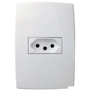 Conjunto De Tomada 2pt 20A/250V 4x2 Horizontal Branco 615081 Pial Plus Legrand