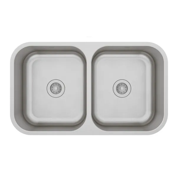 Cuba Dupla CD34 Escovada Em Aço Inox 304 70x40x17cm Mekal