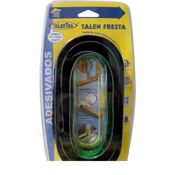 Veda Fresta Auto Adesivo 7x12 Preto 4972 Talentos