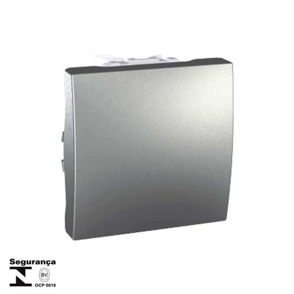Módulo para interruptor bipolar paralelo Única Prime 2 módulos 10A 250V alumínio Schneider