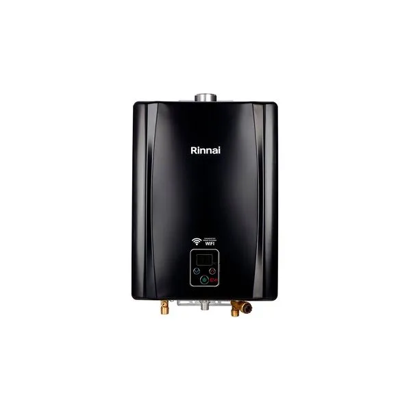 Aquecedor De Água A Gás Digital Reu-E211 Feh 21L Glp Preto Bivolt Rinnai