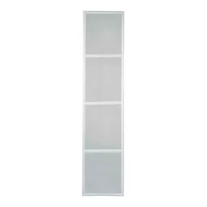 Tela Mosquiteira Porta Multiflex Aço Branco Esquerda 217x160x3,5 Prátika Sasazaki