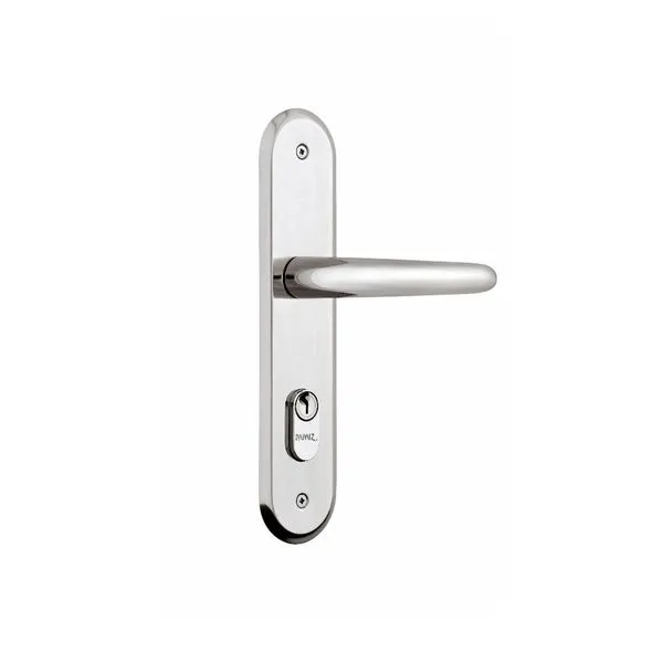 Fechadura externa de aço zamac cromado Fit MZ570N 40mm Papaiz